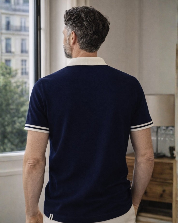 Polo Raymond Coton Bio Bleu