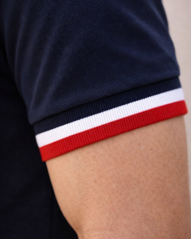 Polo Paul Coton Bio Bleu