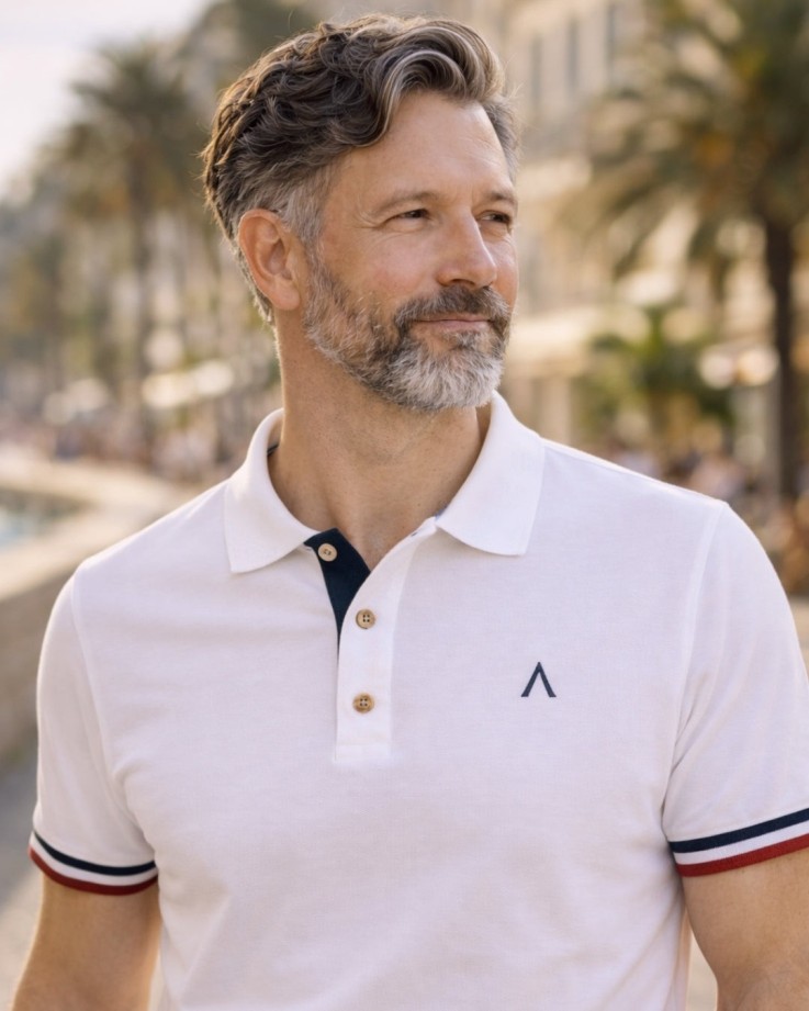 Polo Paul Coton Bio Blanc