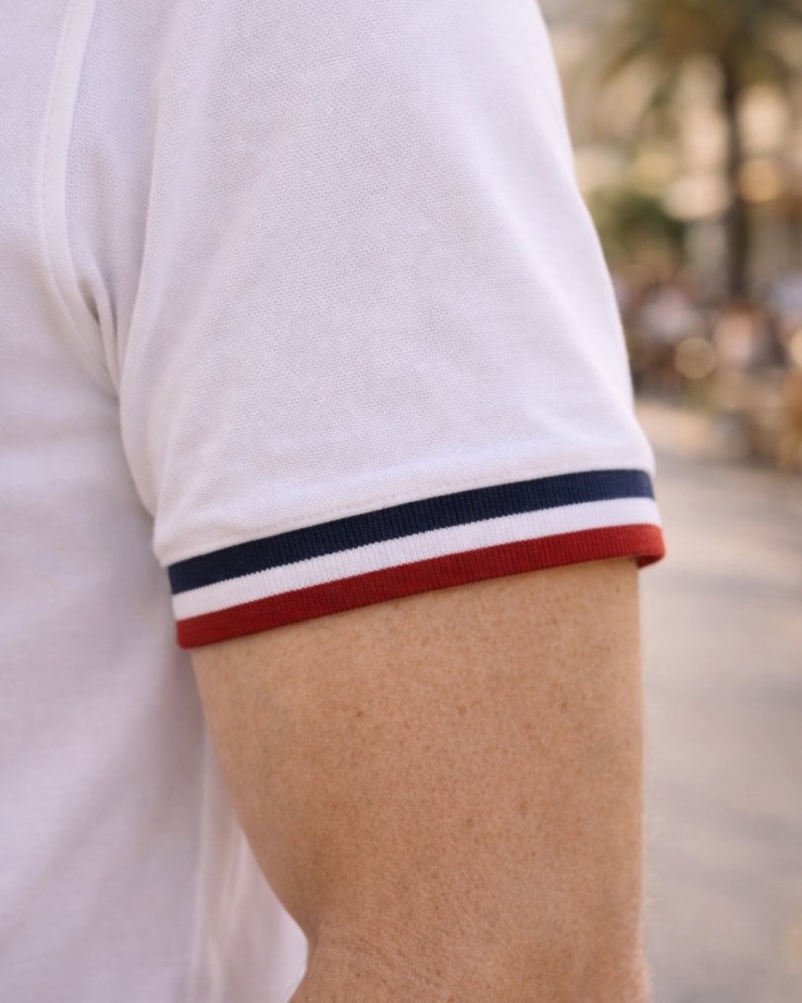 Polo Paul Coton Bio Blanc