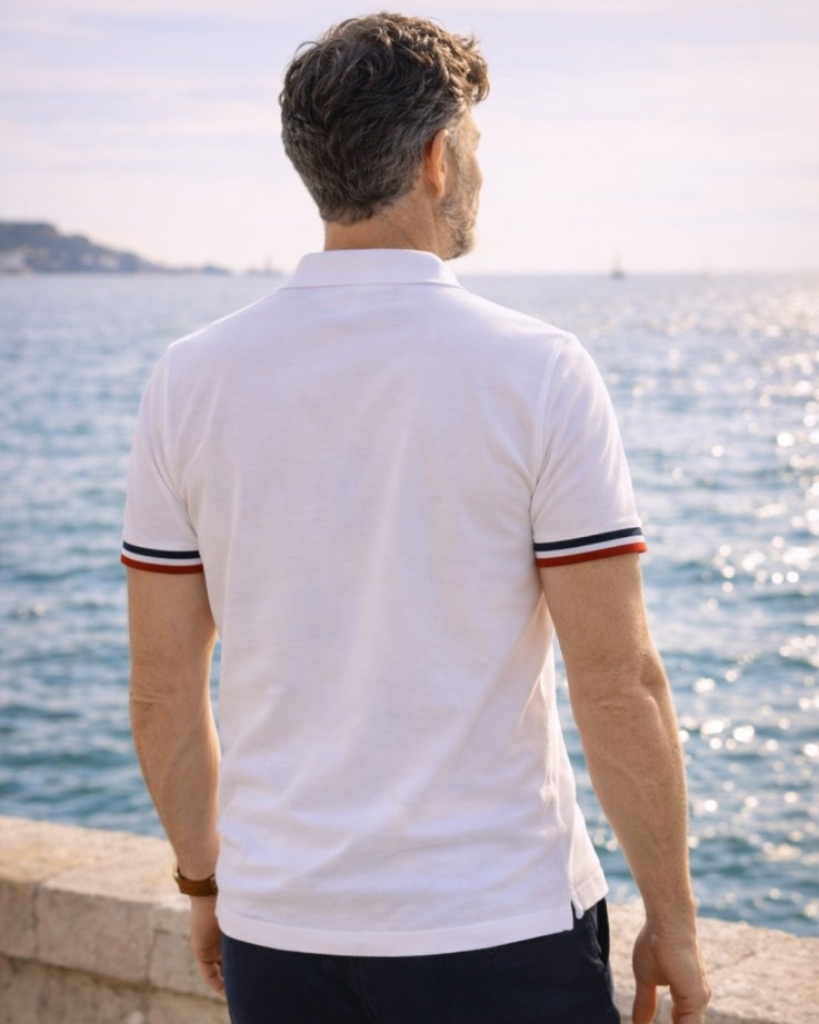 Polo Paul Coton Bio Blanc