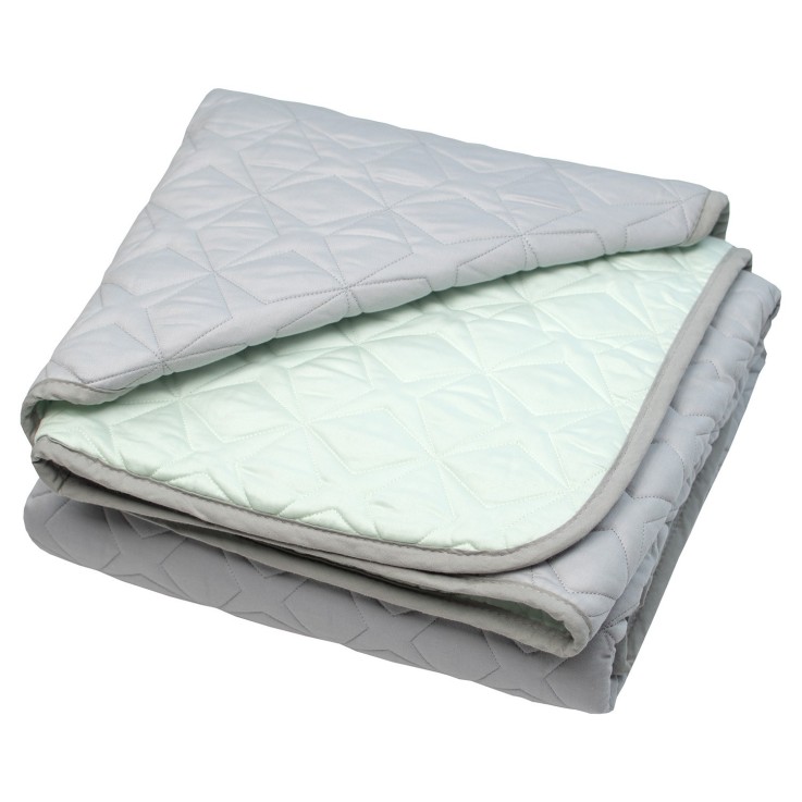 Tapis de parc, tapis d'éveil bébé réversible en coton piqué