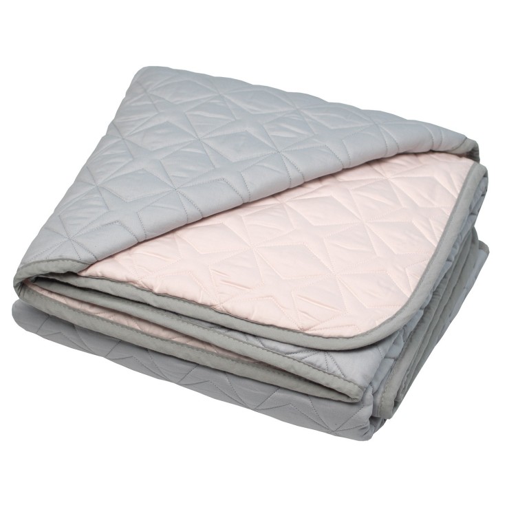 Tapis de parc, tapis d'éveil bébé réversible en coton piqué