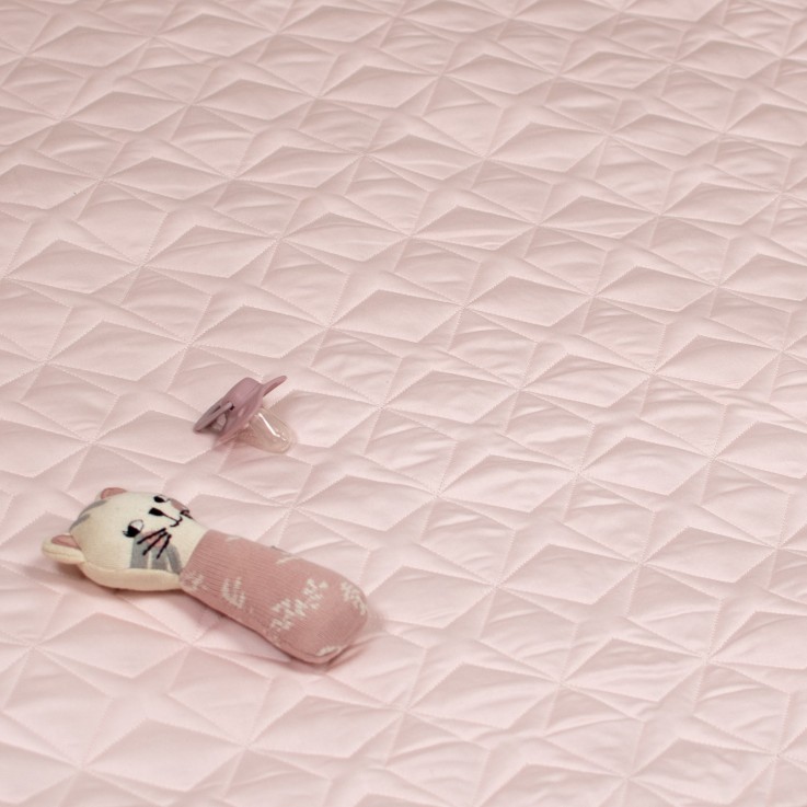 Tapis de parc, tapis d'éveil bébé réversible en coton piqué