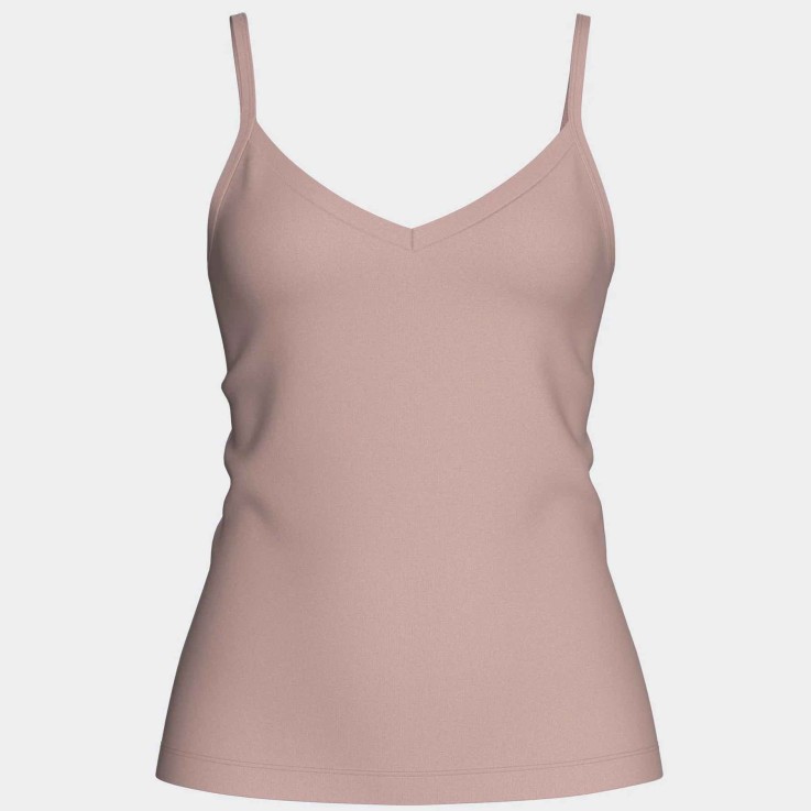 Débardeur vieux rose Lyocell col V confortable respirant