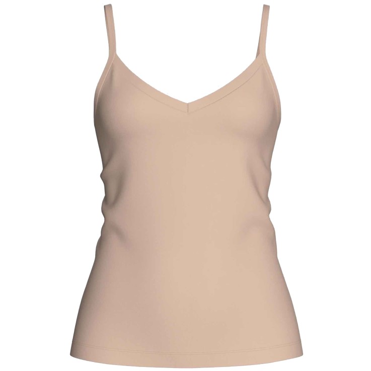 Débardeur beige Lyocell col V confortable respirant