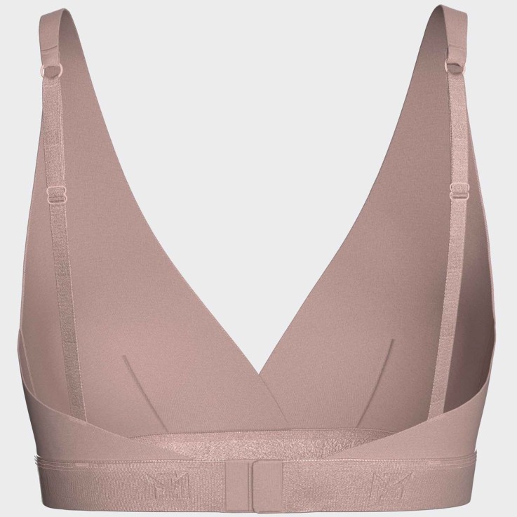 Soutien-gorge triangulaire Vieux Rose Lyocell sans armature
