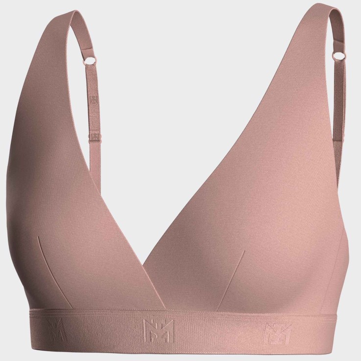 Soutien-gorge triangulaire Vieux Rose Lyocell sans armature