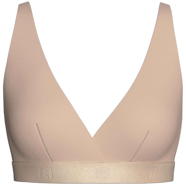 Soutien-gorge triangulaire beige Lyocell sans armature