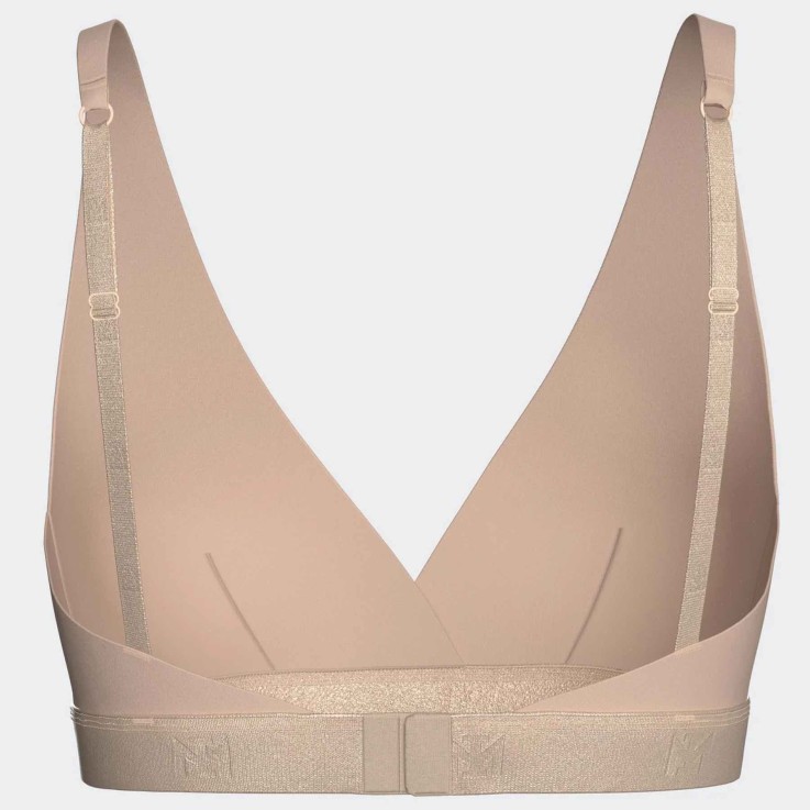 Soutien-gorge triangulaire beige Lyocell sans armature