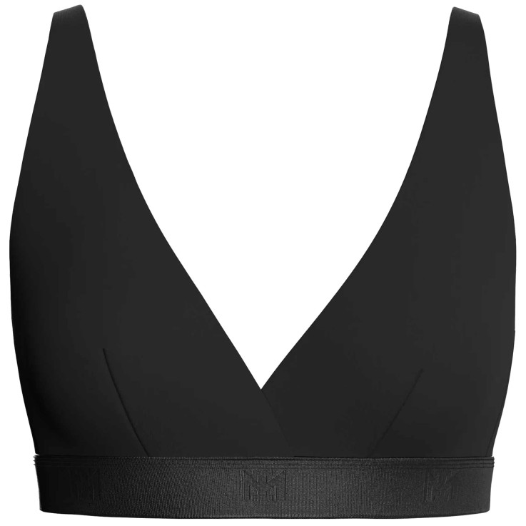 Soutien-gorge triangulaire noir Lyocell sans armature