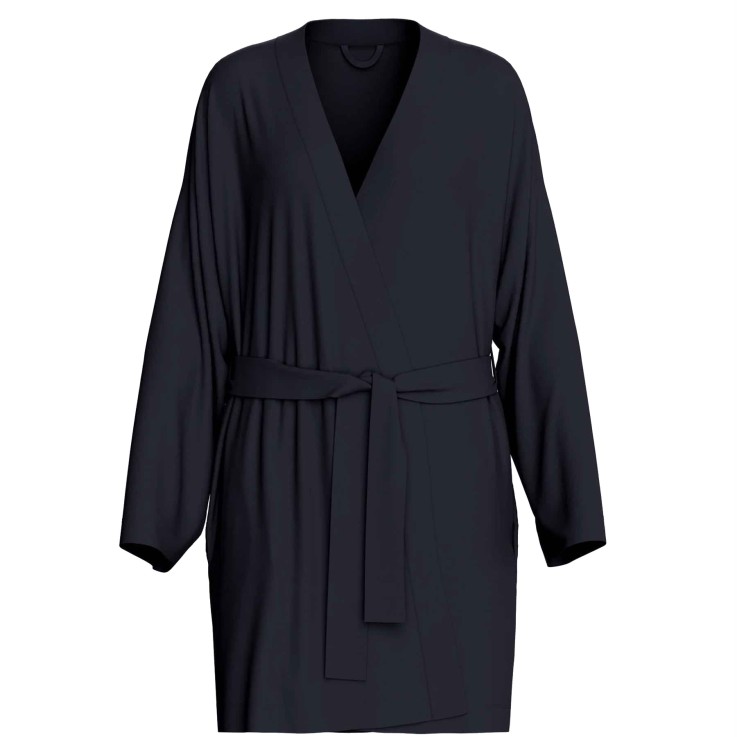 Peignoir bleu Lyocell kimono confortable respirant