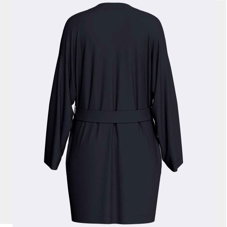 Peignoir bleu Lyocell kimono confortable respirant