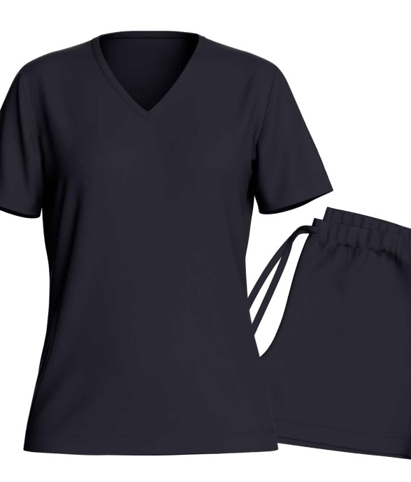Pyjama bleu marine Lyocell...