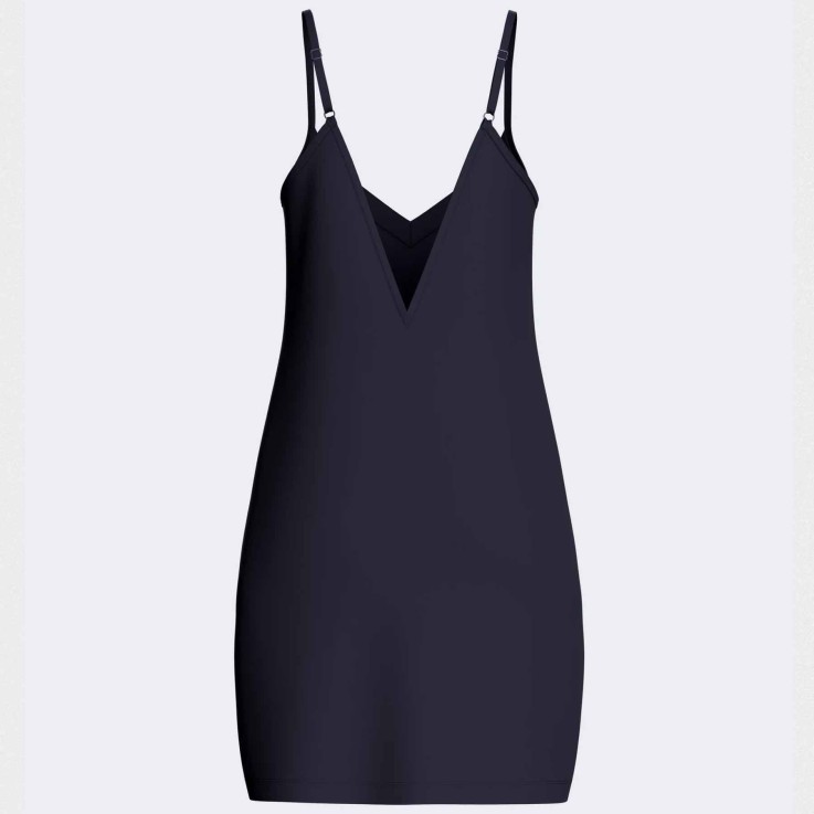 Chemise de nuit bleu marine Lyocell confortable respirante