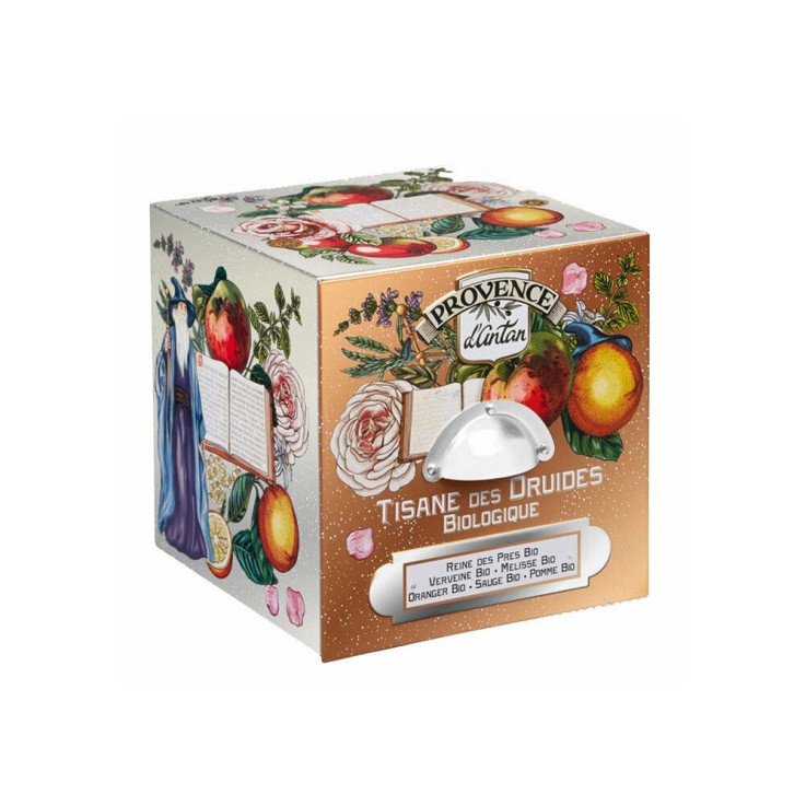 Tisane des Druides Bio - Coffret cube métal 24 infusettes