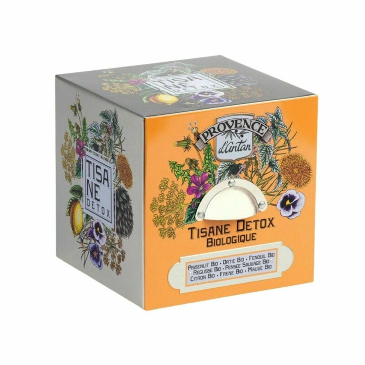 Tisane Detox Bio - Coffret cube métal 24 infusettes