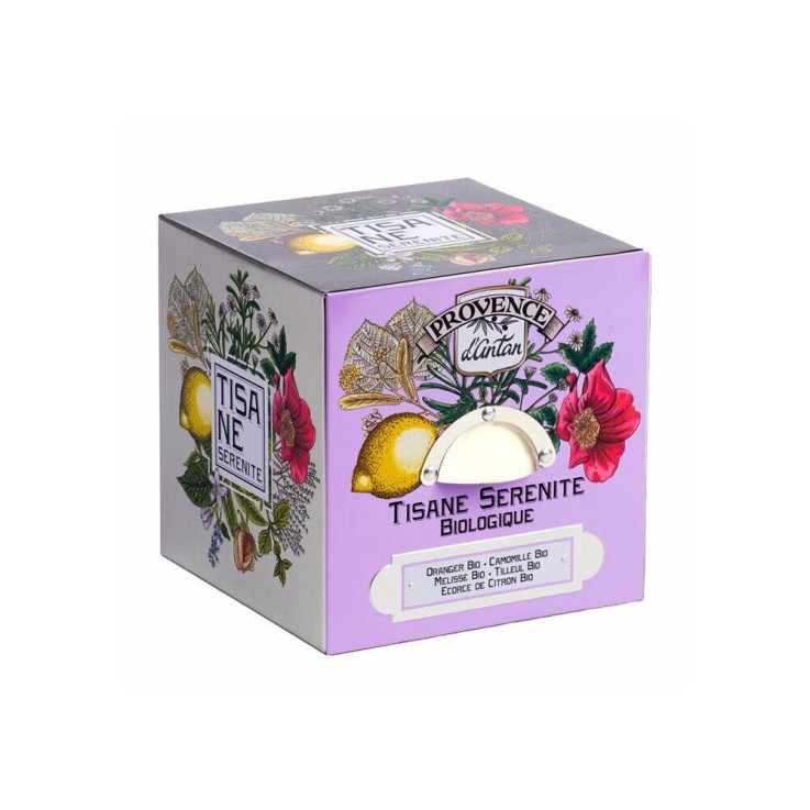 Tisane Sérénité Bio - Coffret cube métal 24 infusettes