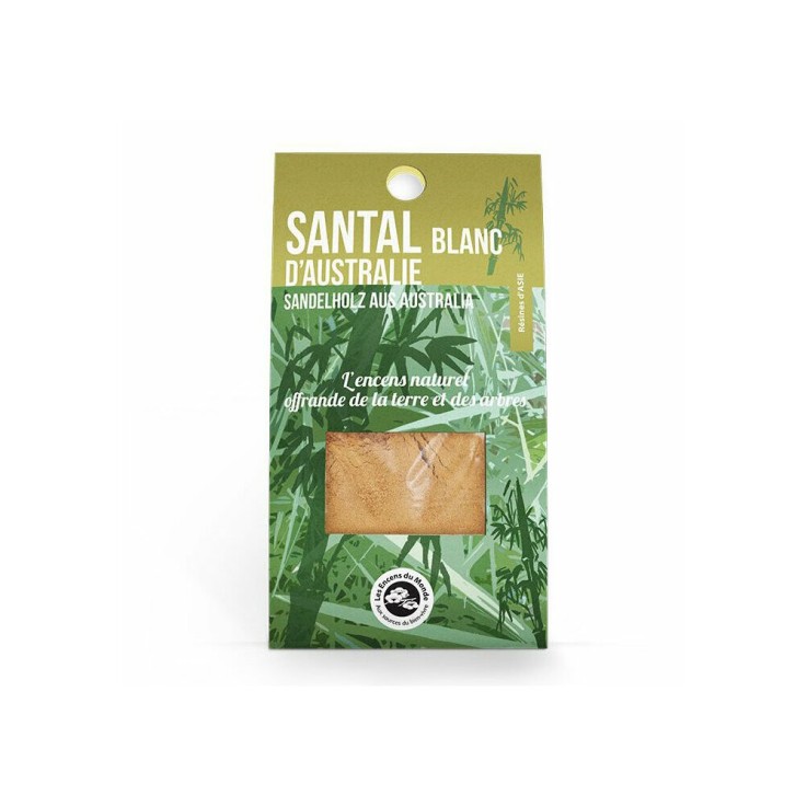 Résine Santal Blanc d'Australie en poudre - Sachet 25g