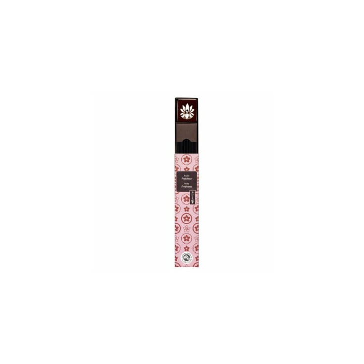 Encens Japonais Rubis - Fraicheur Sans fumée 40 bâtonnets