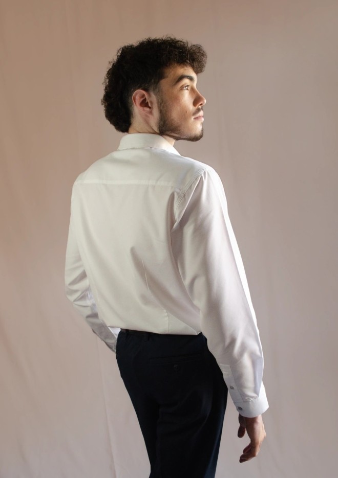Chemise unie Coupe droite Coton Bio