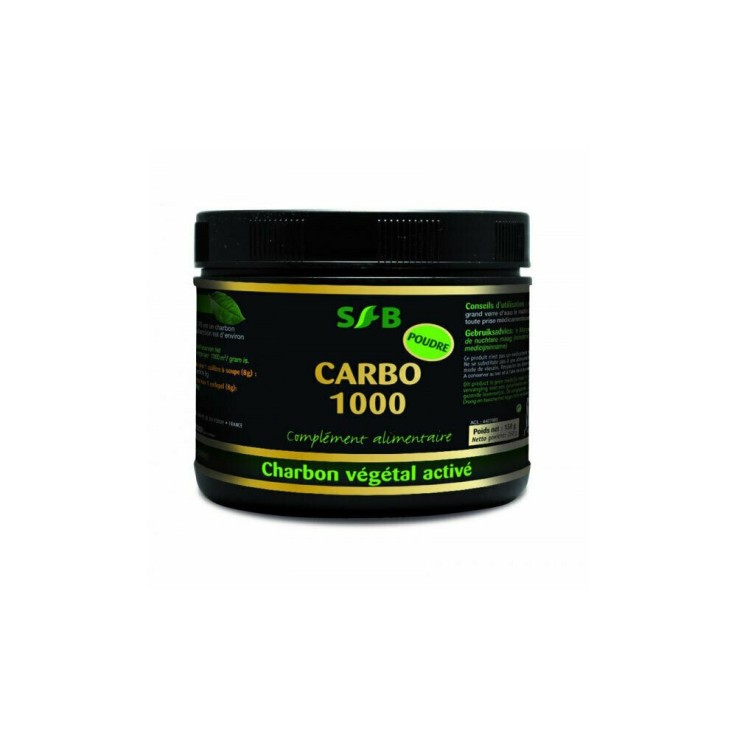 Carbo 1000 - Charbon végétal activé en poudre - pot 150 g