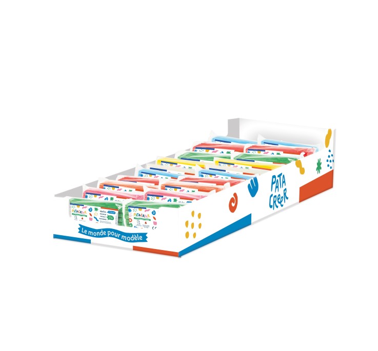 Patalège Assortiment 24 pains 12 couleurs - 2 x 80 g