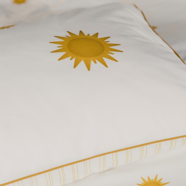Housse de couette en percale de coton, SOLEIL