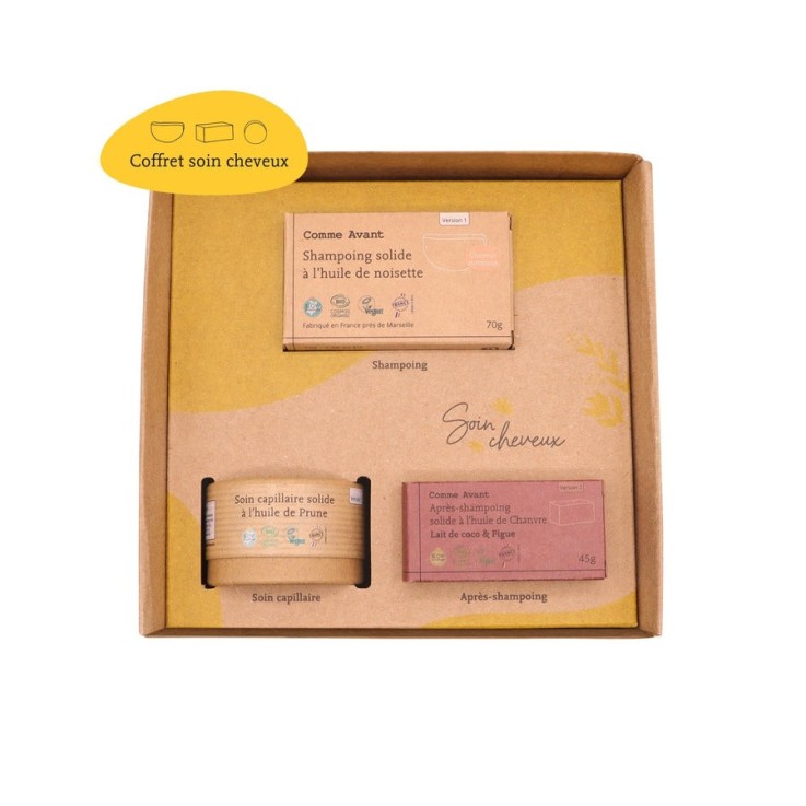 Coffret Soins Cheveux Bio & Vegan