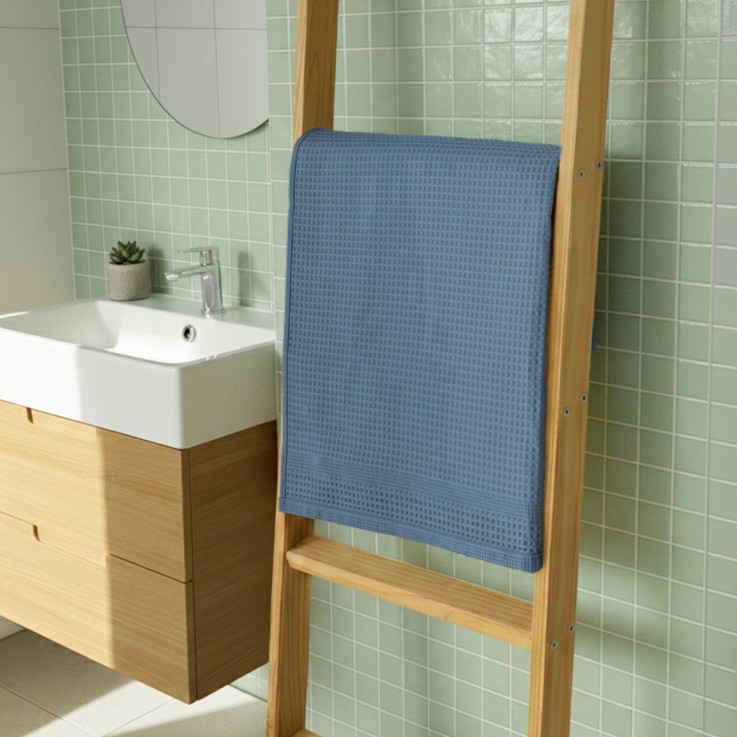 Serviette de toilette en coton NID D'ABEILLE