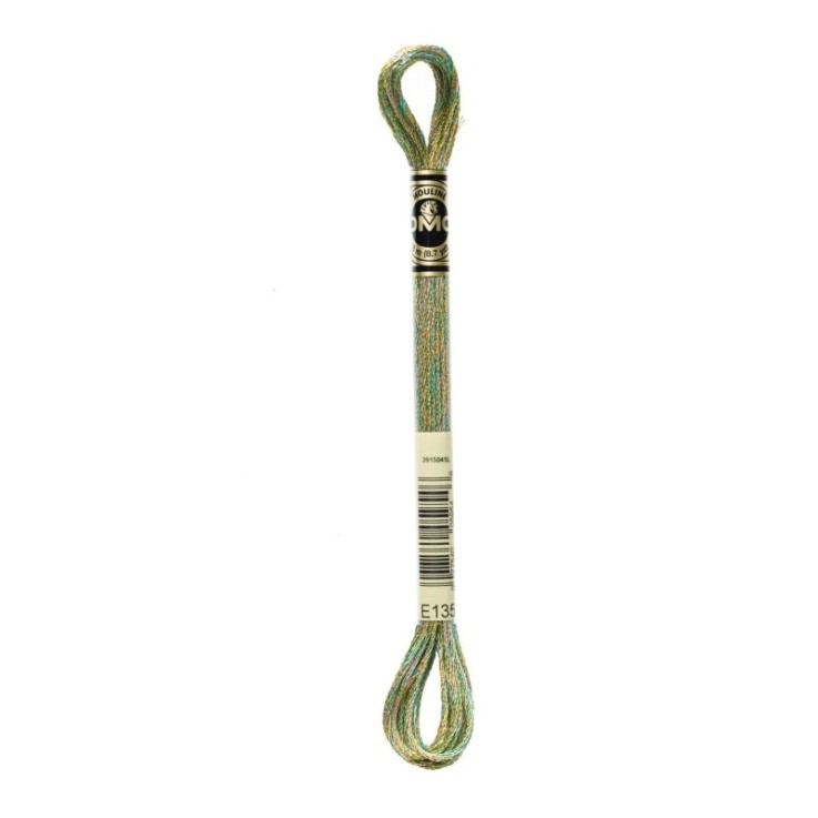 Fil Mouliné DMC Métallisé 8M Col. E135 Broderie et Point de Croix