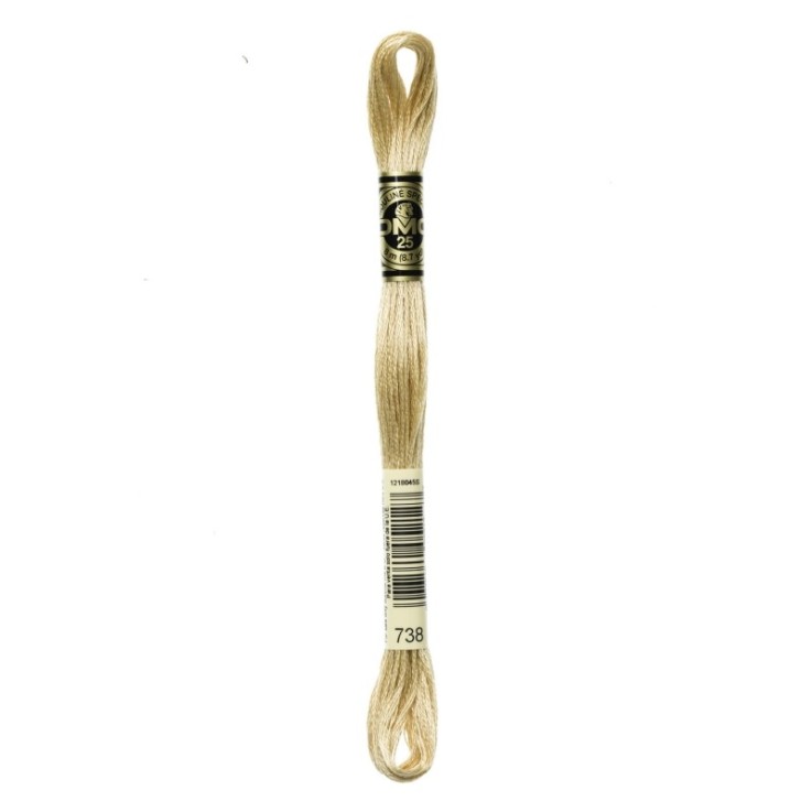 Fil Mouliné DMC Gold Concept 8M Col. 738 Broderie et Point de Croix