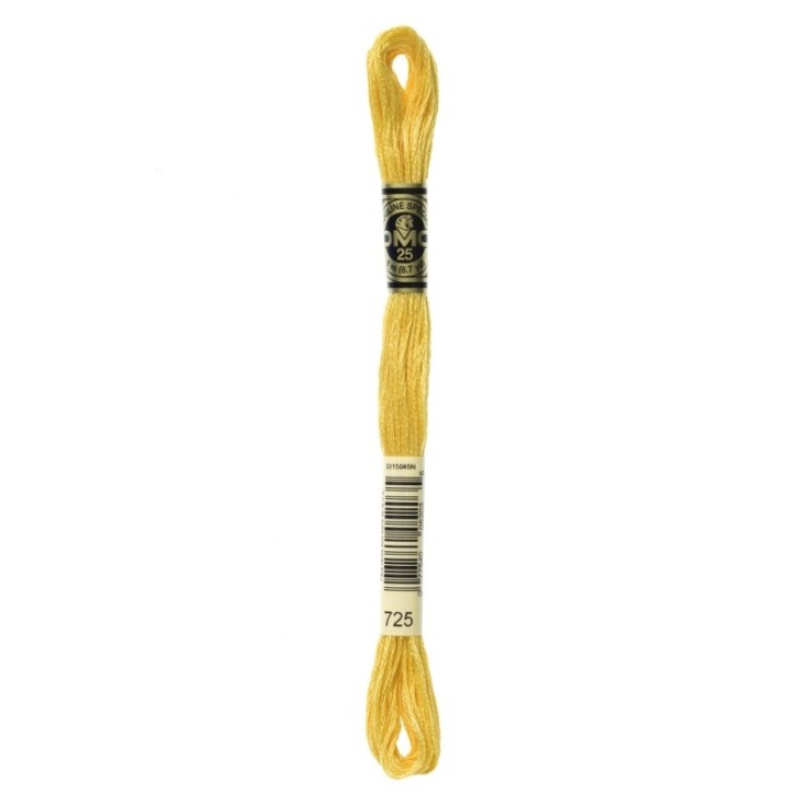 Fil Mouliné DMC Gold Concept 8M Col. 725 Broderie et Point de Croix