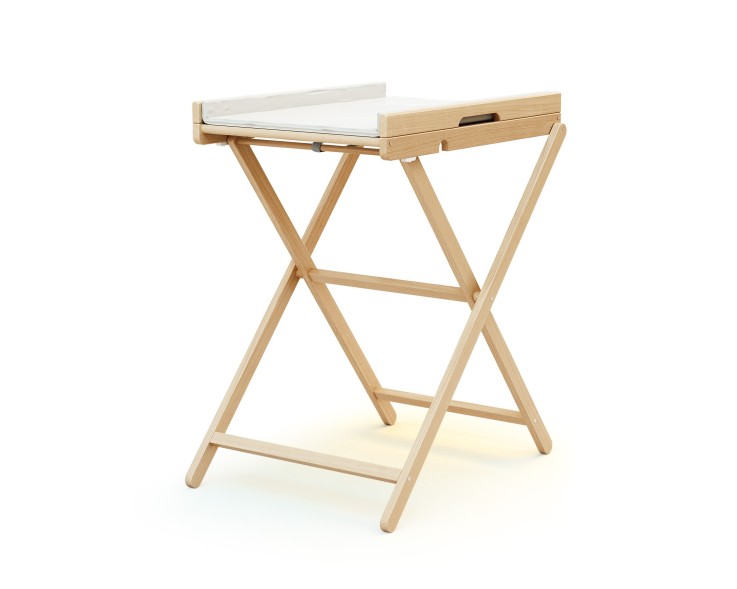 Table à langer pliante en bois beige PALA 78 x 58 cm