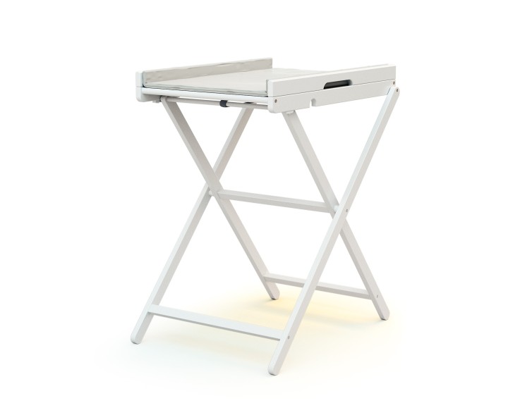 Table à langer pliante en bois blanc PALA 78 x 58 cm