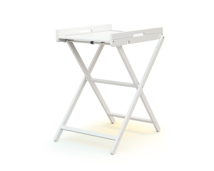 Table à langer pliante en bois blanc PALA 78 x 58 cm