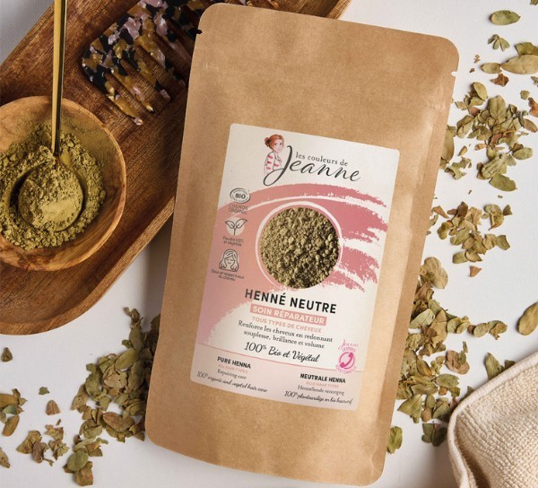 Soin réparateur Henné neutre certifié Bio (100g)