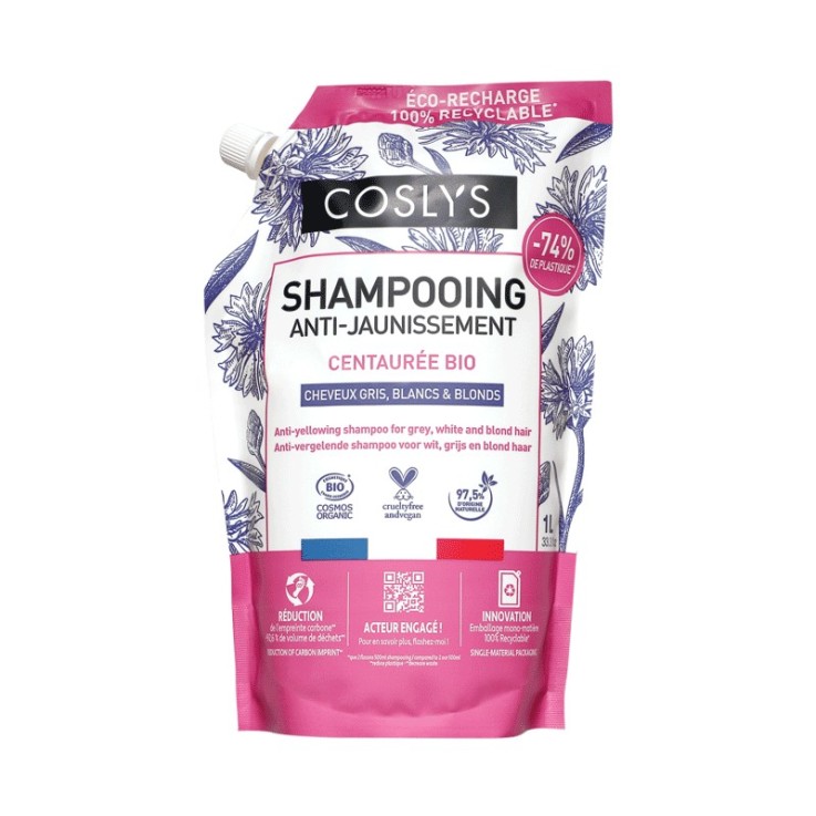 Eco-recharge shampooing anti-jaunissement Bio (1L)