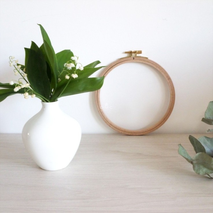 Tambour en bois Cercle à broder 15,5 cm