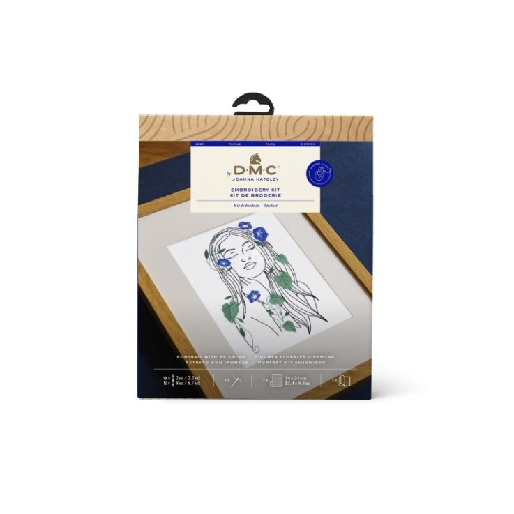 Kit Broderie Joanna Hateley Portrait et Liserons