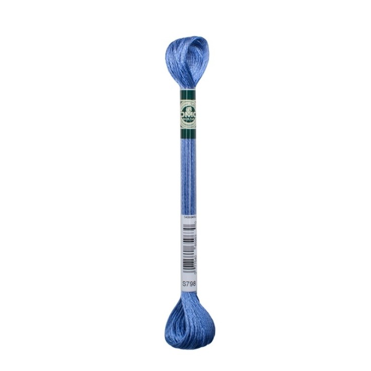 Fil Mouliné DMC Col. S798 Gamme Satin Broderie et Point de Croix