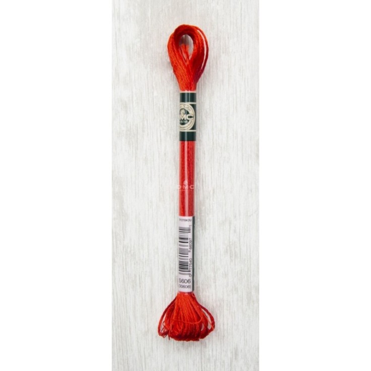 Fil Mouliné DMC Col. S606 Gamme Satin Broderie et Point de Croix