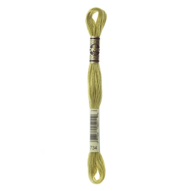 Fil Mouliné DMC Gold Concept 8M Col. 734 Broderie et Point de Croix