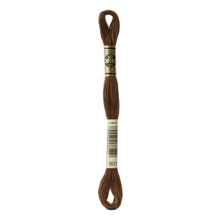 Fil Mouliné DMC Gold Concept 8M Col. 801 Broderie et Point de Croix