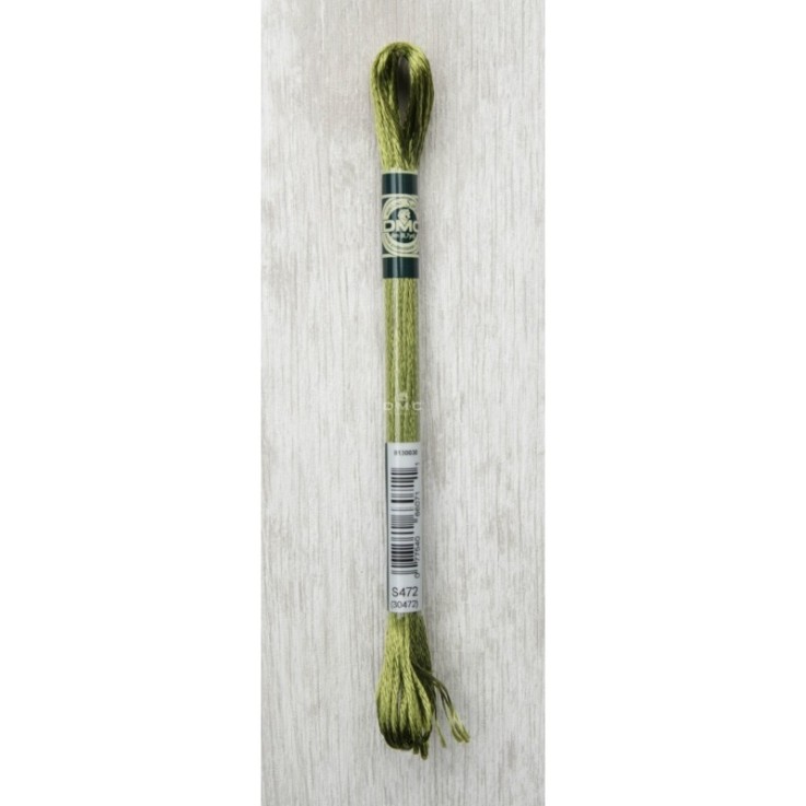 Fil Mouliné DMC Col. S472 Gamme Satin Broderie et Point de Croix