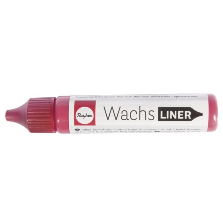 Crayon pour écrire sur cire, flacon 30ml, rouge classique