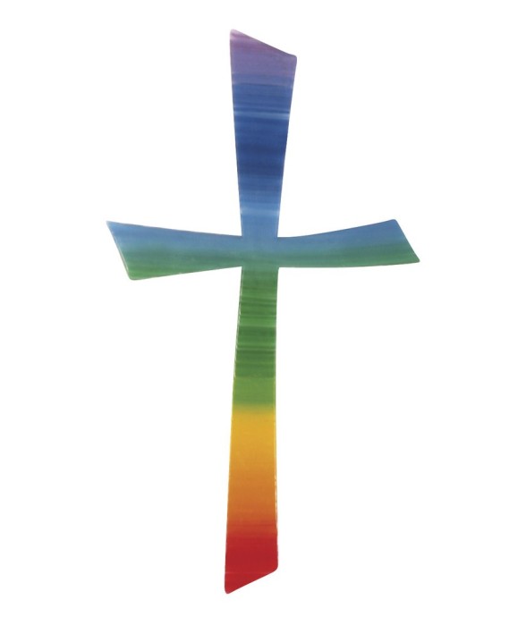 Motif en cire Croix arc en...