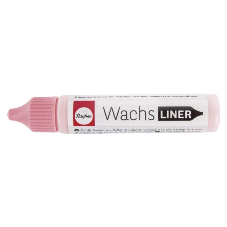 Crayon pour écrire sur cire, flacon 30ml, rose layette