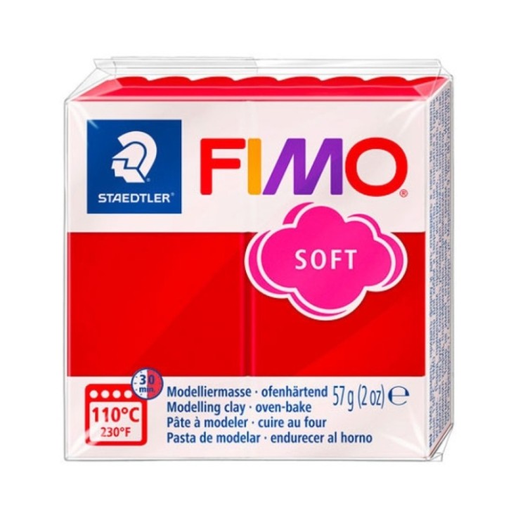 Pâte Fimo 57 g Soft Rouge Noel 8020.2P