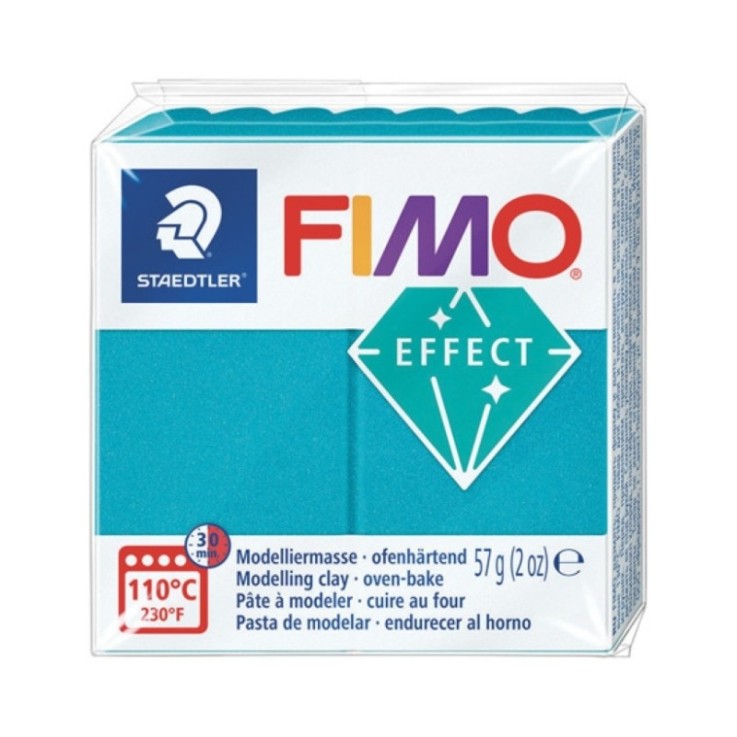 Pâte Fimo 57 g Effect Métal Turquoise